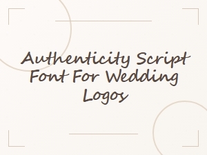 Authentic Wedding Logo Script Fonts with Handwritten Charm